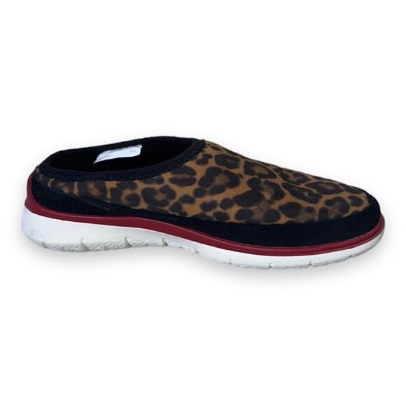 Cole Haan Generation Zerogrand Dweller Shearling Slipper Leopard Women's 7 - Picture 7 of 11